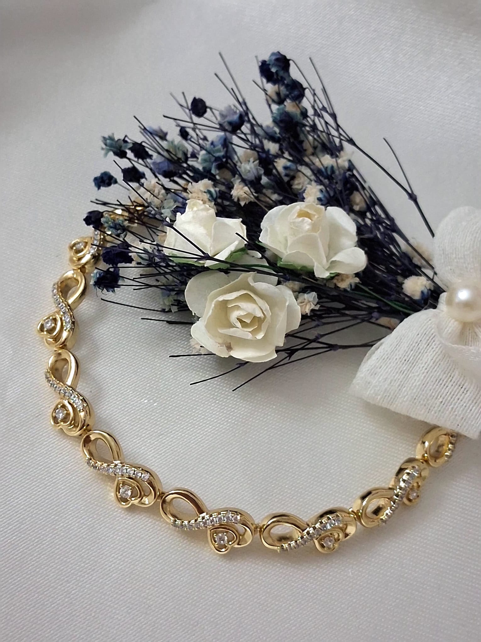 XUPING Bileklik - Sonsuzluk Figürlü ve Zirkon Taşlı